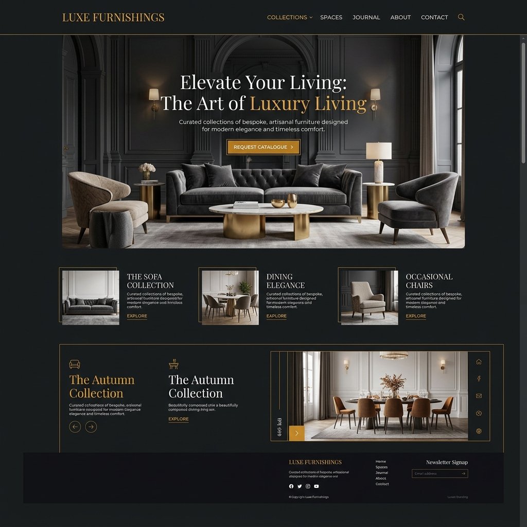 Luxe Furnishings – Branding project by our agency